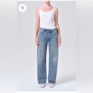 AGOLDE Vintage Light Blue Wide-Leg Jeans